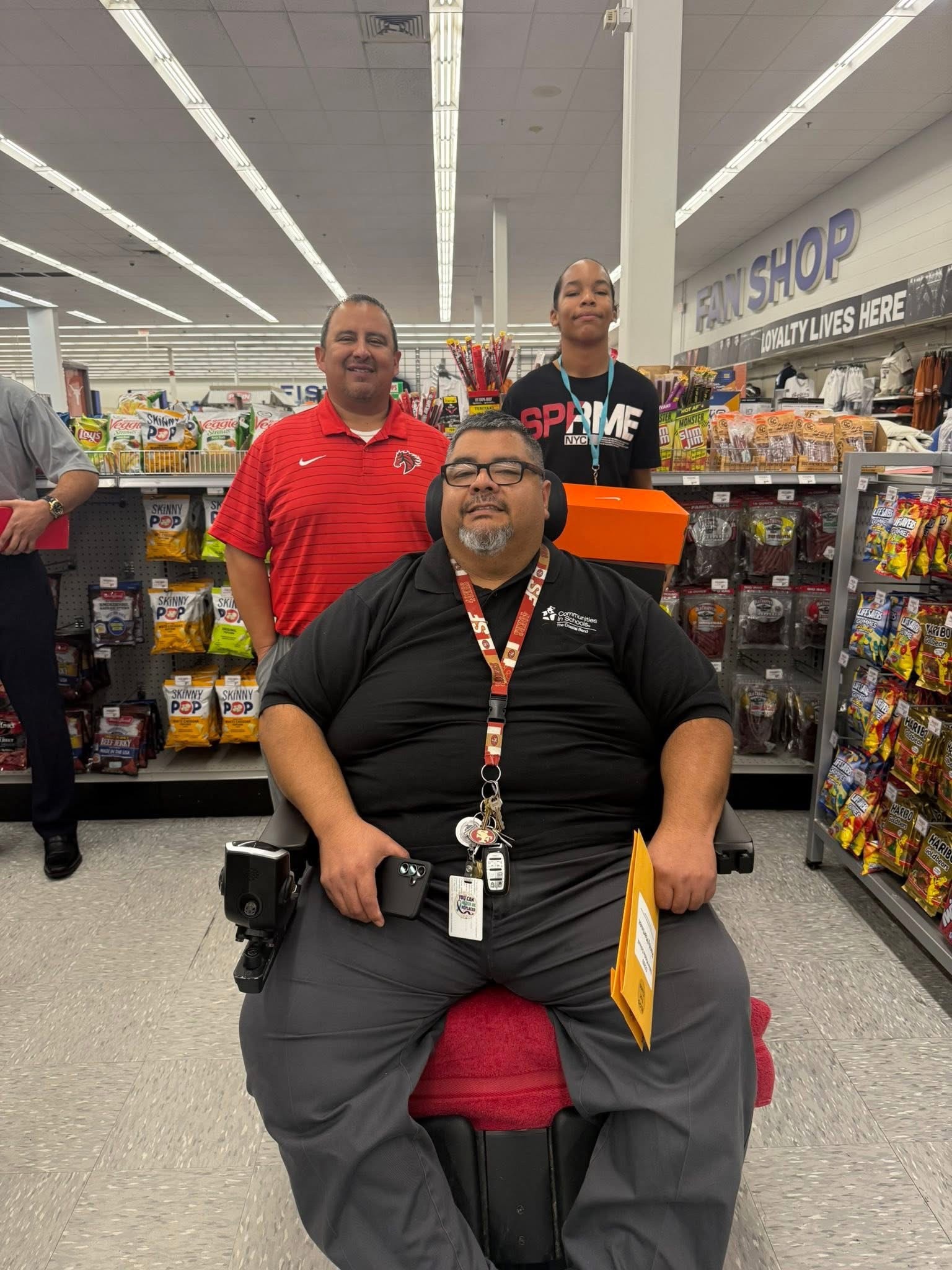 3 men at the Kicks for Class event