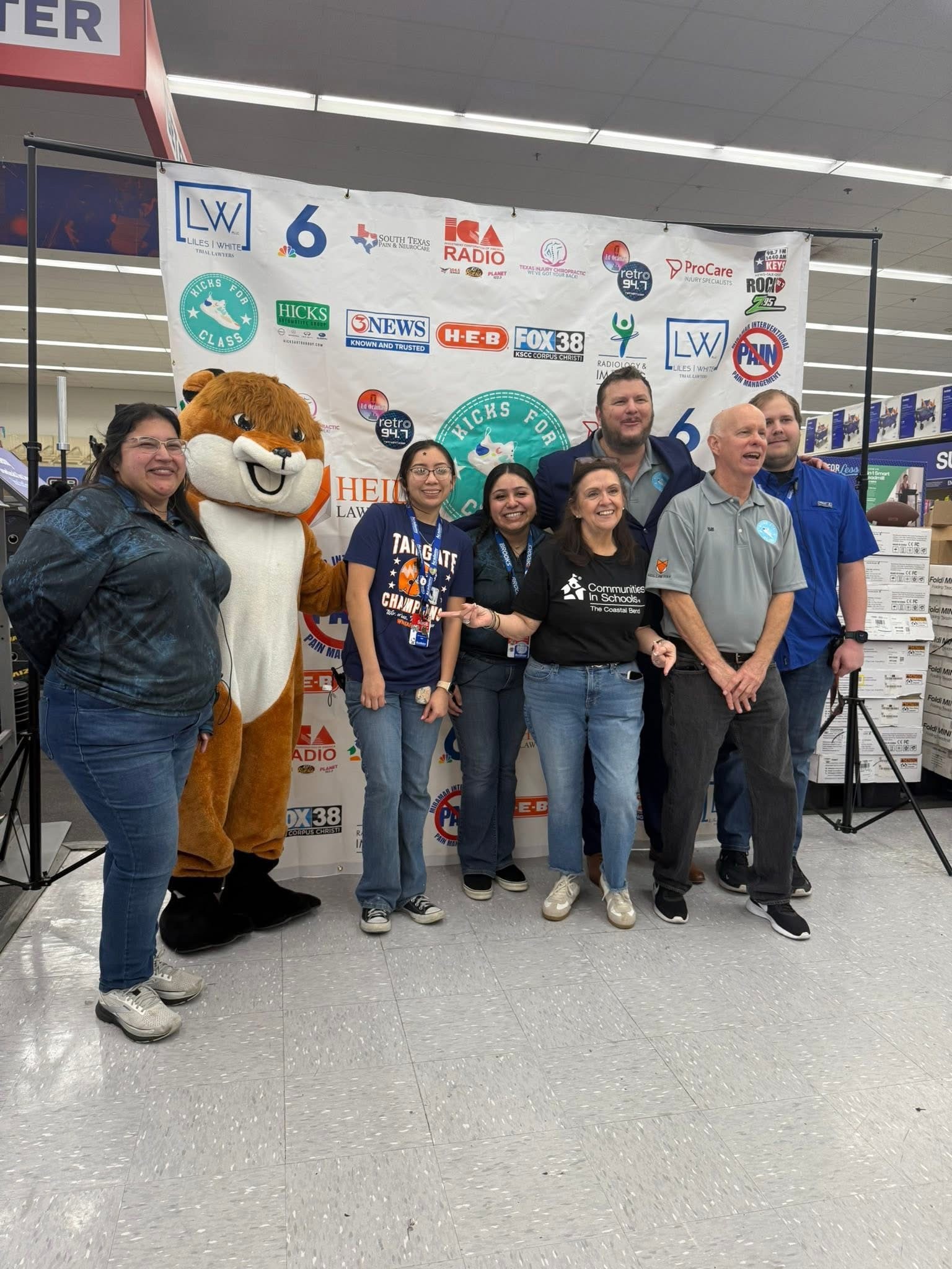 group of folks at Kicks for Class event